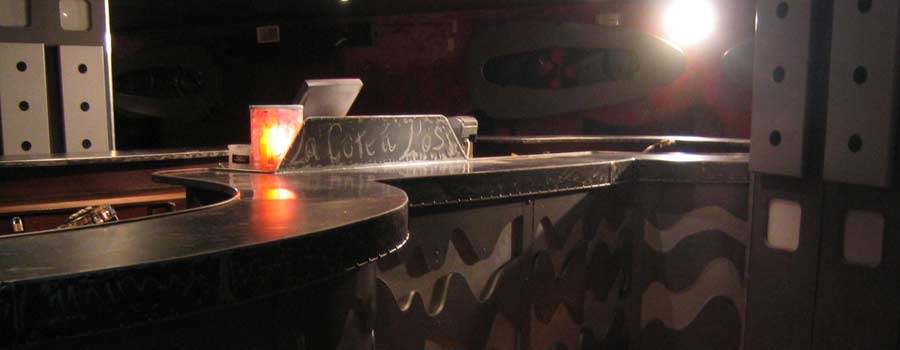 Comptoir de bar en ferronnerie